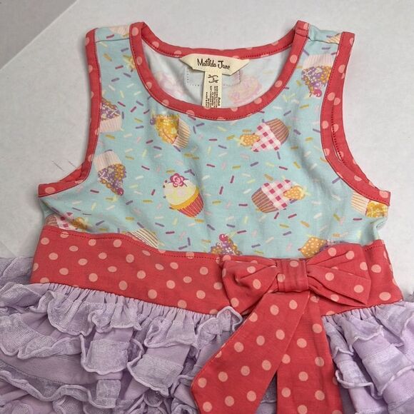 Matilda Jane let’s eat cake ruffle skirt dress size 2T EUC - Picture 3 of 13
